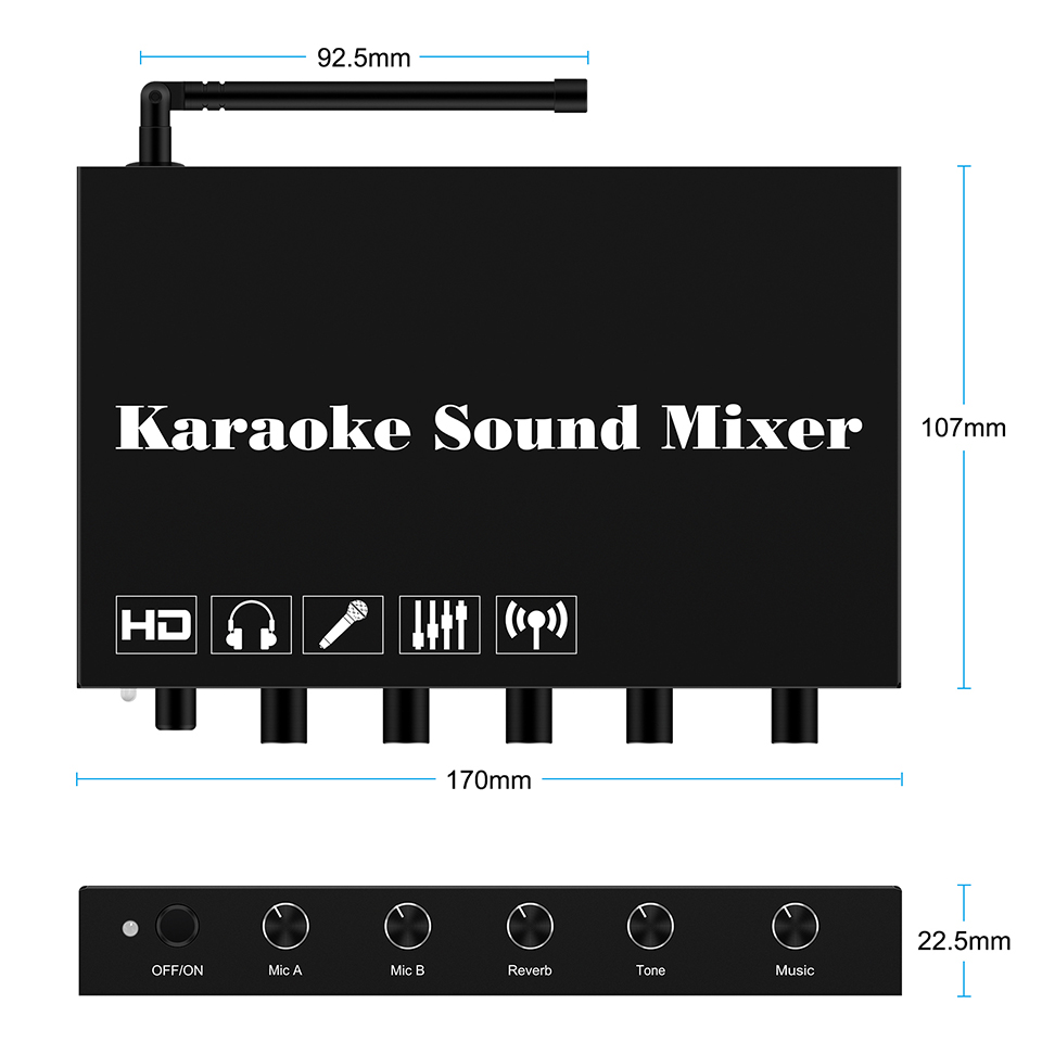 HDMI Karaoke Player Mixer Home - Home Cinema Tv recension och pris